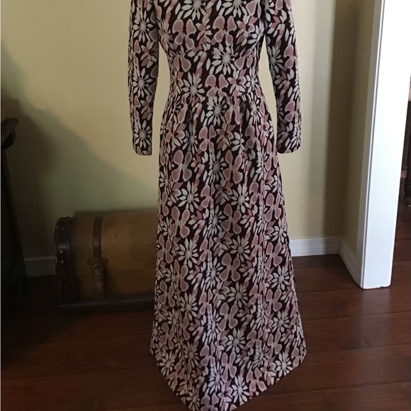 Vintage 70’s Flower Maxi Dress - Picture 3 of 6